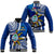 (Custom Personalised) Guam and Philippines Baseball Jacket Guaman Filipinas Together Blue LT14 Unisex Blue - Polynesian Pride