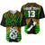 (Custom Text and Number) Aotearoa Fern Baseball Jersey New Zealand Hei Tiki Special Style LT13 Green - Polynesian Pride