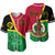 (Custom Personalised) Vanuatu Baseball Jersey Aboriginal Turtle Mix Sand Drawing Ver.02 LT13 Red - Polynesian Pride