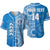 (Custom Text And Number) Apifoou Tonga College Baseball Jersey Class Of Year Tongan Ngatu Pattern Ver.02 LT14 Blue - Polynesian Pride