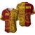 (Custom Personalised) Tonga High School Baseball Jersey Tongan Ngatu Pattern Ver.02 LT14 Red - Polynesian Pride