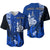 (Custom Personalised) New Caledonia Baseball Jersey Nautilus Blue Polynesian Hibiscus LT13 Blue - Polynesian Pride