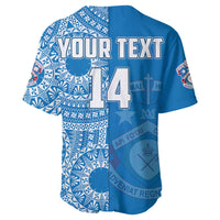 (Custom Text And Number) Apifoou Tonga College Baseball Jersey Class Of Year Tongan Ngatu Pattern LT14 - Polynesian Pride