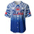 Samoa Rugby Baseball Jersey Toa Samoa Polynesian Pacific White Version LT14 Blue - Polynesian Pride