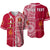 (Custom Personalised) Beulah Tonga College Baseball Jersey Tongan Ngatu Pattern Ver.02 LT14 Maroon - Polynesian Pride