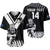 (Custom Text And Number) New Zealand Silver Fern Rugby Baseball Jersey NZ Kiwi Pacific Maori Sporty LT14 Black - Polynesian Pride