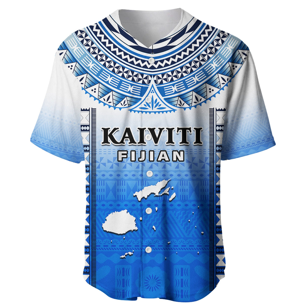 Custom Text And Number Fiji Baseball Jersey Kaiviti Fijian Special Tapa Pattern LT14 - Polynesian Pride