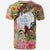 Palau T Shirt Flowers Tropical With Sea Animals - Polynesian Pride