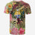 Nauru T Shirt Flowers Tropical With Sea Animals - Polynesian Pride