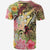 Kosrae State T Shirt Flowers Tropical With Sea Animals - Polynesian Pride