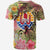 French Polynesia T Shirt Flowers Tropical With Sea Animals - Polynesian Pride