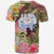 Marshall Islands T Shirt Flowers Tropical With Sea Animals - Polynesian Pride