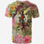 Vanuatu T Shirt Flowers Tropical With Sea Animals - Polynesian Pride