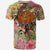 Papua New Guinea T Shirt Flowers Tropical With Sea Animals - Polynesian Pride