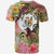 Niue T Shirt Flowers Tropical With Sea Animals - Polynesian Pride