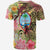 Guam T Shirt Flowers Tropical With Sea Animals - Polynesian Pride