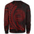 American Samoa Sweatshirt - Wings Style Red Color - Polynesian Pride