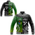 (Custom Personalised) Cook Islands Pattern and New Zealand Kiwi Baseball Jacket LT13 Unisex Black - Polynesian Pride