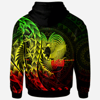 Papua New Guinea Zip Hoodie Custom Polynesian Pattern Style Reggae Color - Polynesian Pride