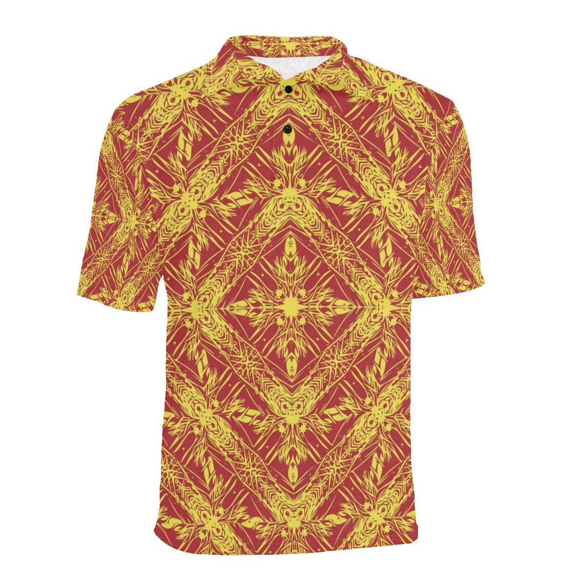 Polynesian Polo Shirt Orange - Polynesian Pride