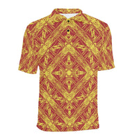 Polynesian Polo Shirt Orange - Polynesian Pride