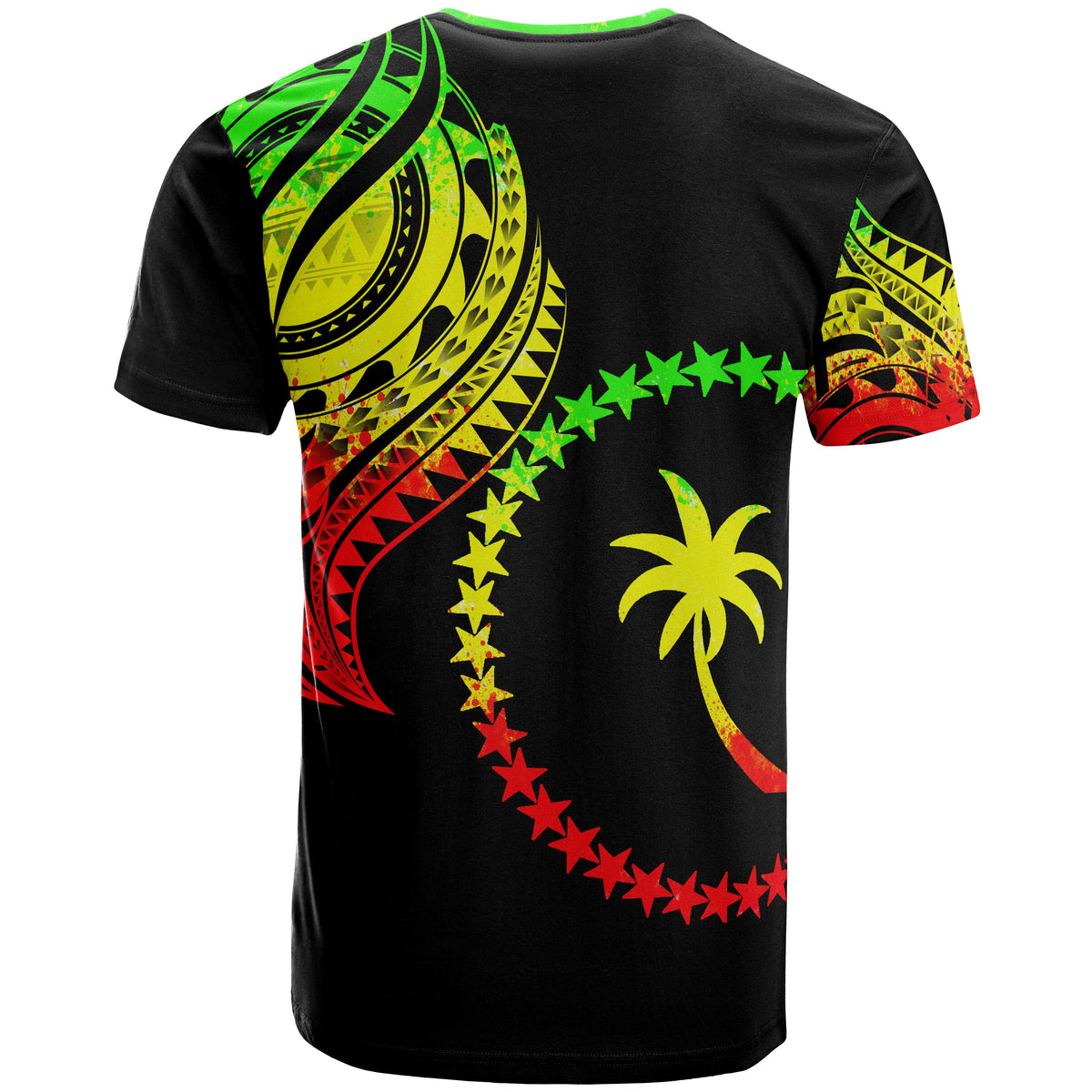 Chuuk State T Shirt Chuuk State Tatau Reggae Patterns - Polynesian Pride