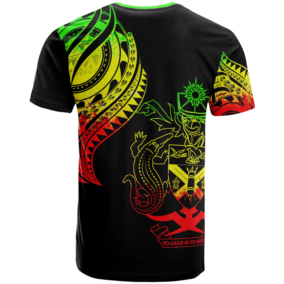 Solomon Islands Custom T Shirt Solomon Islands Tatau Reggae Patterns - Polynesian Pride