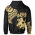 Tonga Zip Hoodie Tonga Tatau Gold Patterns - Polynesian Pride