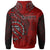 Tahiti Hoodie Red Polynesian Patterns Best Tahiti Ever - Polynesian Pride