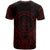 Palau T Shirt Palau Seal Tribal Red Color Patterns - Polynesian Pride