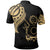 Cook Islands Custom Polo Shirt Cook Islands Tatau Gold Patterns - Polynesian Pride