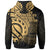 American Samoa Zip Hoodie Gold Polynesian Patterns Best American Samoa Ever - Polynesian Pride