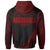 Marshall Islands Zip Hoodie Red Polynesian Patterns Sport Style - Polynesian Pride