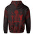 Cook Islands Zip Hoodie Cook Islands Seal Red Tribal Patterns - Polynesian Pride