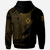 Wallis & Futuna Zip Hoodie Legends Are Born In Gold Color - Polynesian Pride