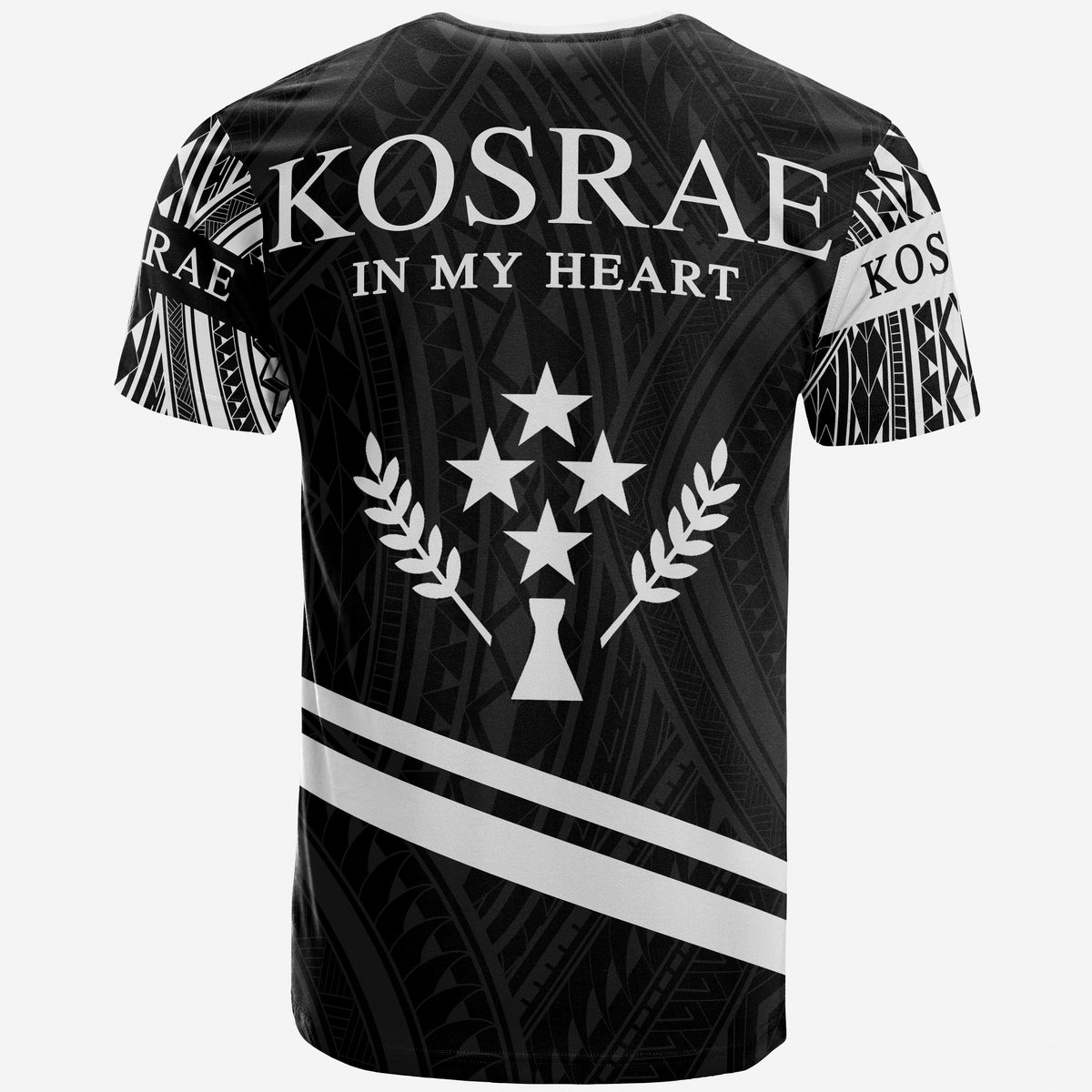 Kosrae State T Shirt In My Heart Style Polynesian Patterns - Polynesian Pride