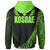 Kosrae State Zip Hoodie Green Polynesian Patterns Sport Style - Polynesian Pride