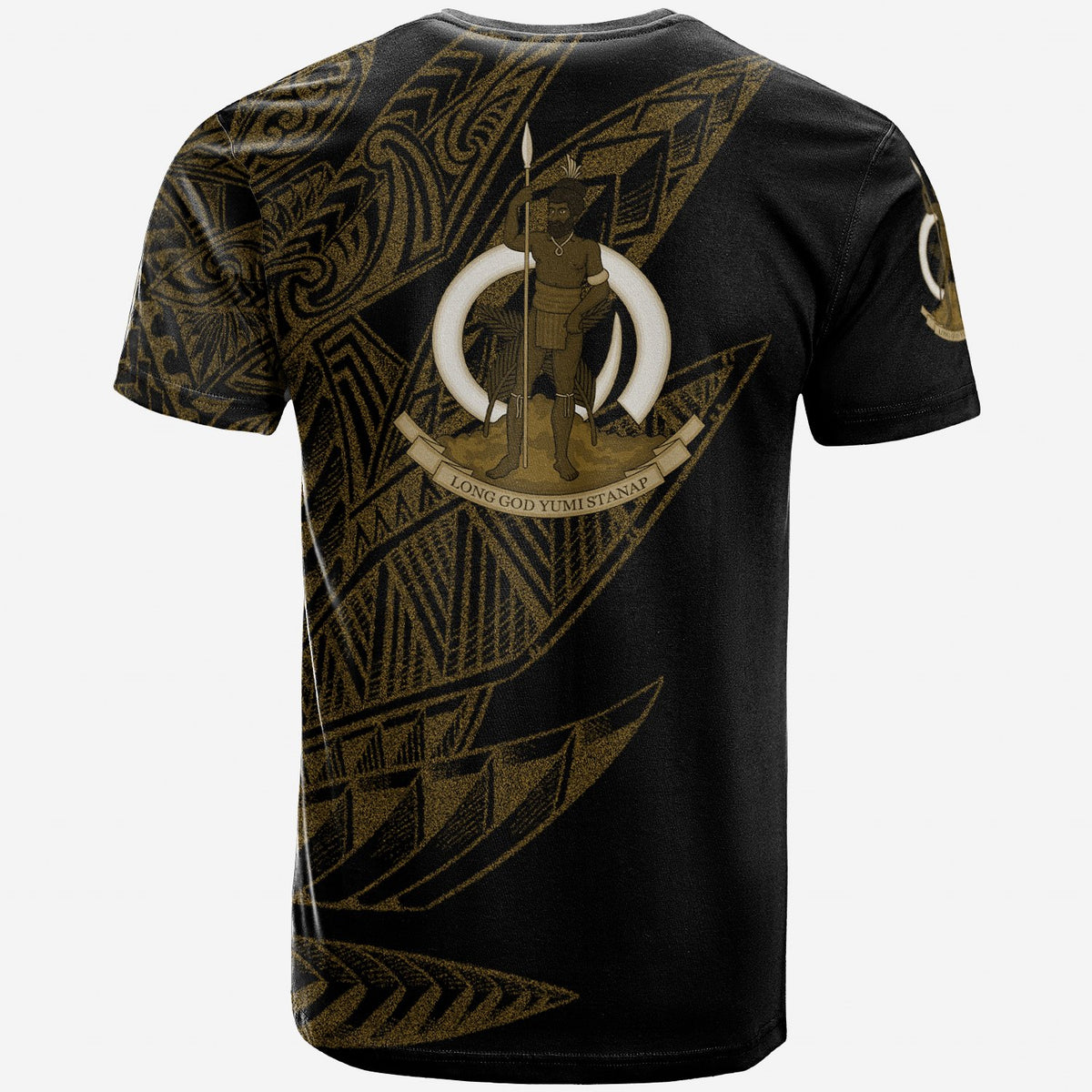 Vanuatu T Shirt Legends Are Born In Gold Color - Polynesian Pride