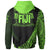 Fiji Hoodie Green Polynesian Patterns Sport Style - Polynesian Pride