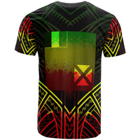 Wallis & Futuna T Shirt Wallis & Futuna Seal Tribal Reggae Color Patterns - Polynesian Pride