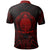 Nauru Polo Shirt Nauru Seal Red Tribal Patterns - Polynesian Pride