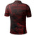 American Samoa Polo Shirt Nuuuli Polynesian Red Patterns - Polynesian Pride