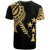 Kosrae State T Shirt Kosrae State Tatau Gold Patterns With Coat Of Arms - Polynesian Pride