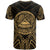 American Samoa T Shirt American Samoan Seal Tribal Gold Color Patterns - Polynesian Pride