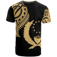 Pohnpei State T Shirt Pohnpei State Tatau Gold Patterns - Polynesian Pride