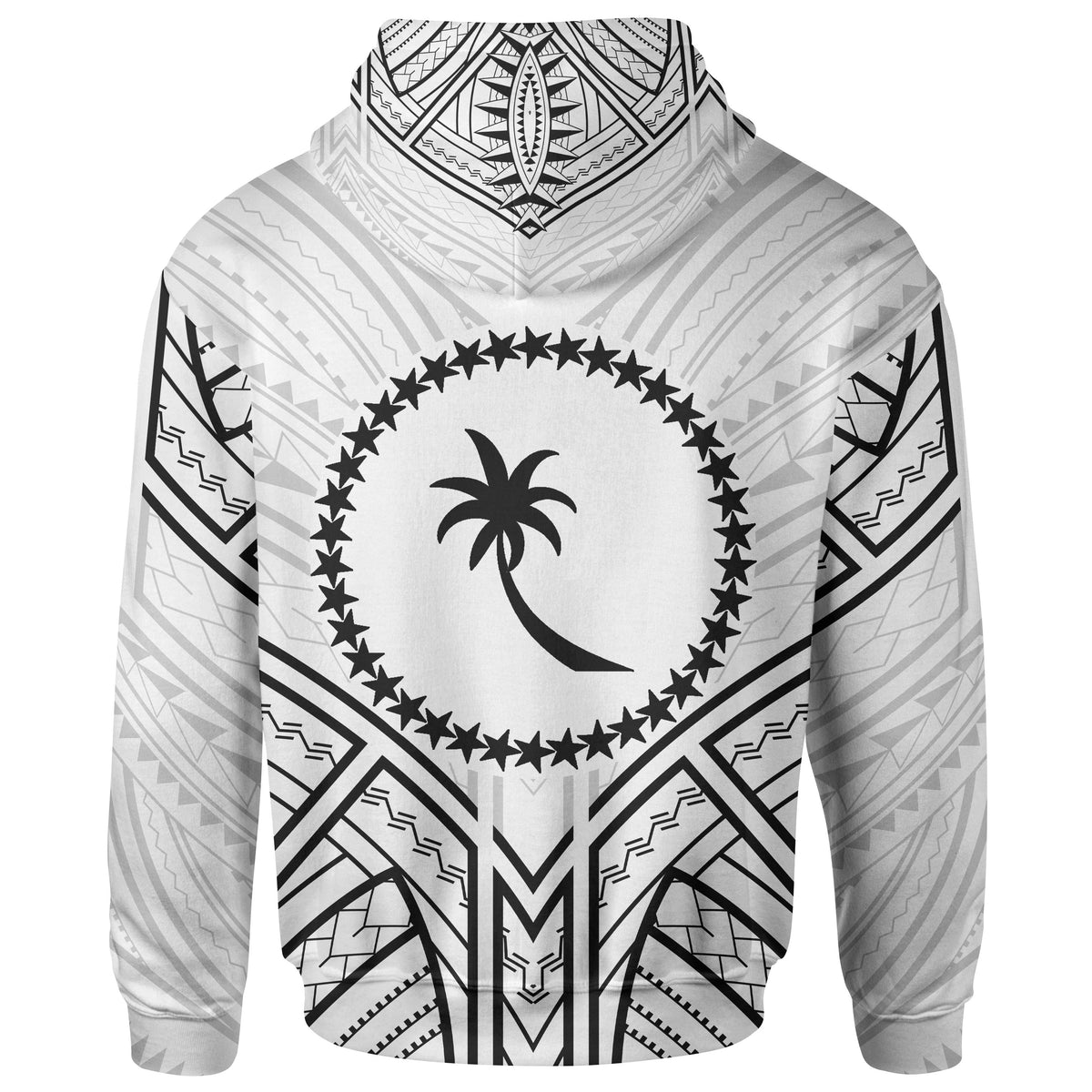 Chuuk State Zip Hoodie Chuuk State Seal Tribal Patterns - Polynesian Pride