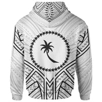 Chuuk State Zip Hoodie Chuuk State Seal Tribal Patterns - Polynesian Pride
