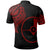 Yap State Polo Shirt Yap State Tatau Red Patterns With Coat Of Arms - Polynesian Pride