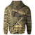 American Samoa Hoodie Nuuuli Polynesian Gold Patterns - Polynesian Pride