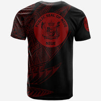 Niue T Shirt Legends Are Born In Red Color - Polynesian Pride